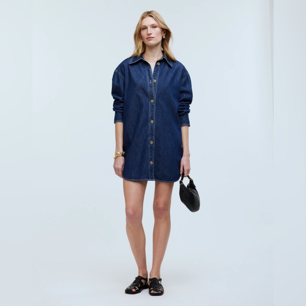 Madewell Denim Oversized Mini Shirtdress